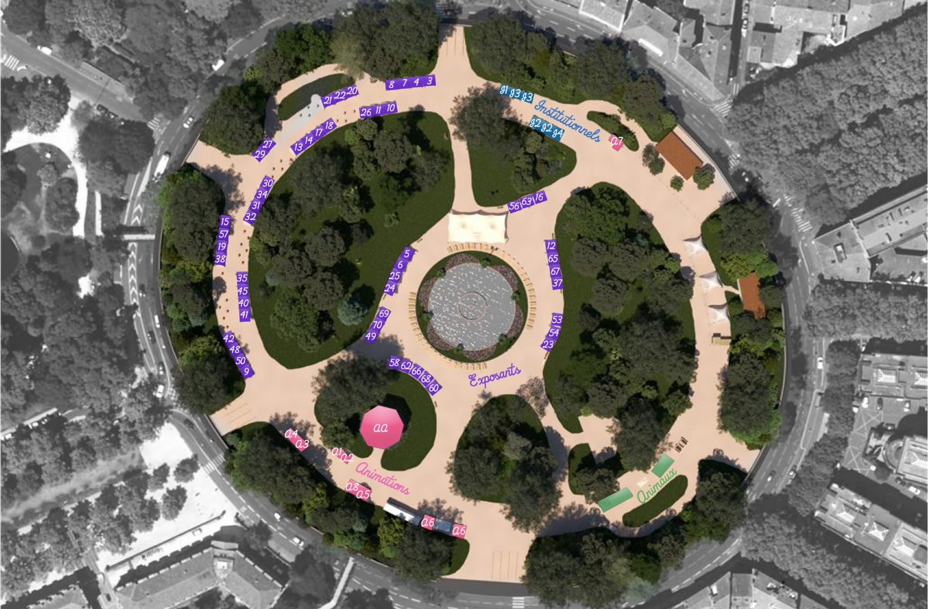 Carte Grand Rond Toulouse
